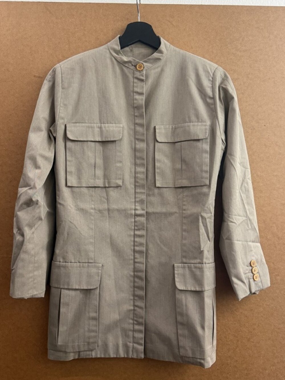 Giorgio Armani Safari Jacket Taupe Made in Italy 40